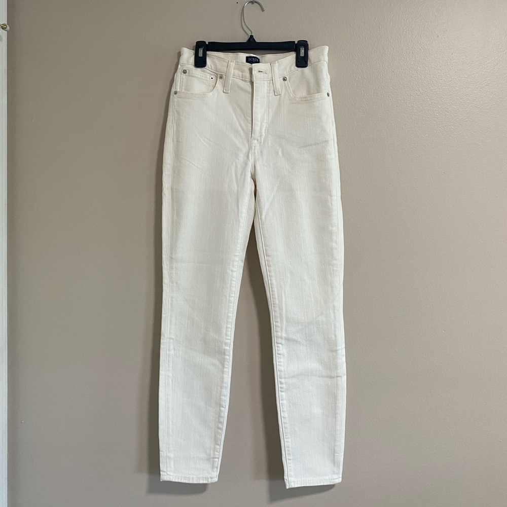 NEW J.Crew Factory High Rise White Skinny Jeans Size 26